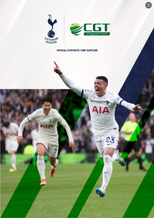 Folleto oficial del proveedor de césped sintético CGT Hotspur