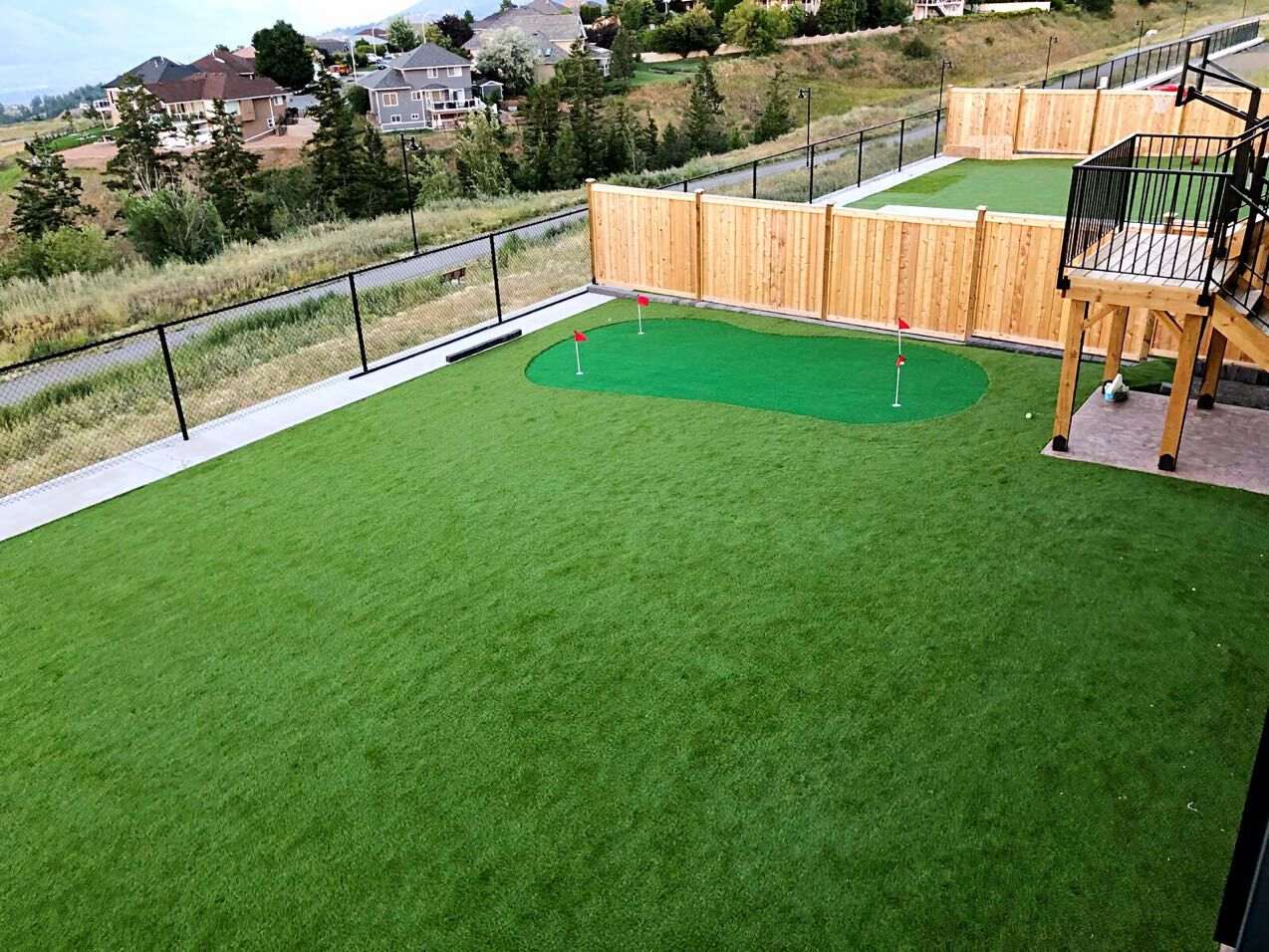 Césped para putting green al aire libre para patio trasero