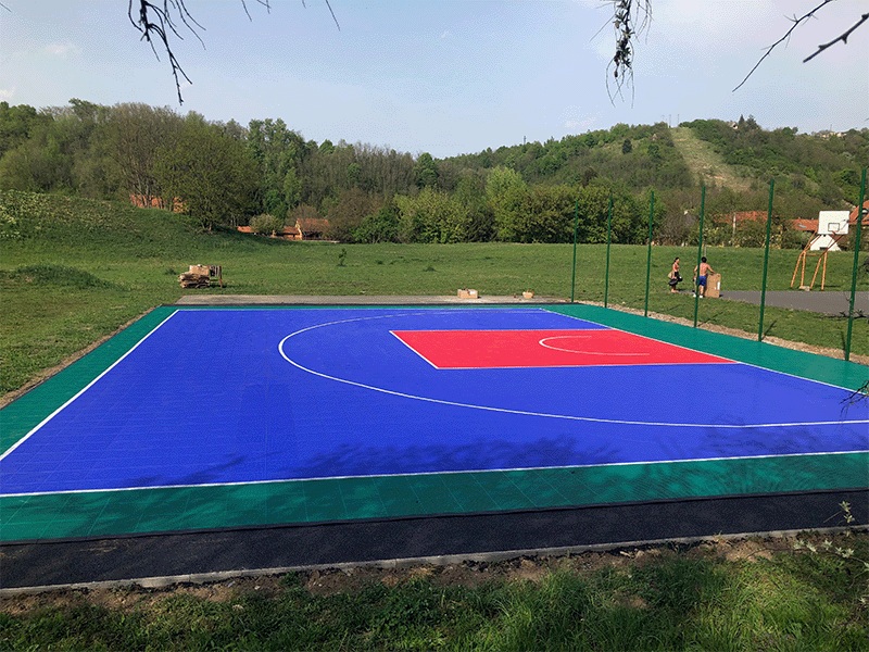 Azulejos para canchas de juegos multideportivos