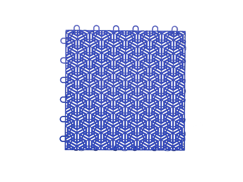 blue Interlocking Tiles
